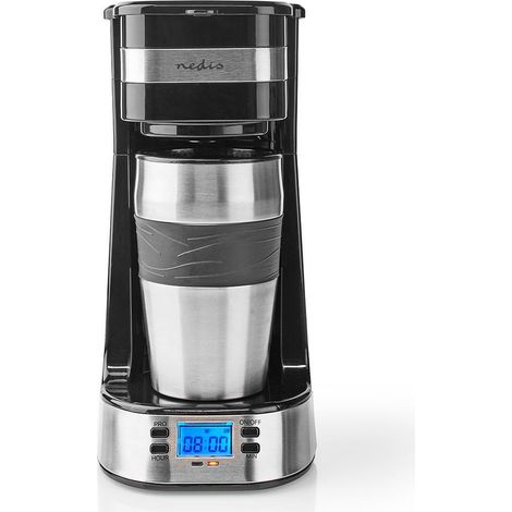 Coin des bonnes affaires : Cafetière Nedis 0,4 L avec minuterie, noire