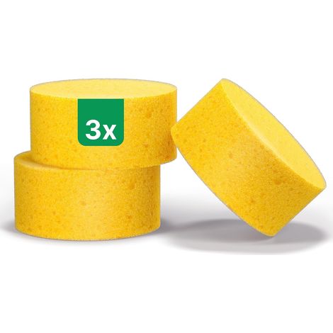 Éponges à Polir pour l'Entretien du Bois et du Cuir sans Rayer, Éponge d'entretien en Mousse, Set de 3 pour Cire pour Meubles Incolore (1/5)