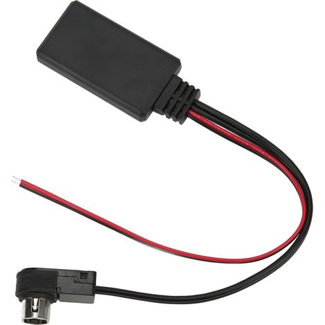 Adaptateur Bluetooth 5.0 Voiture, Module AUX IN Sans Fil ABS Noir Résistant à la Chaleur et Anti-Vieillissement, Câble pour Autoradio Pioneer CD IP BUS