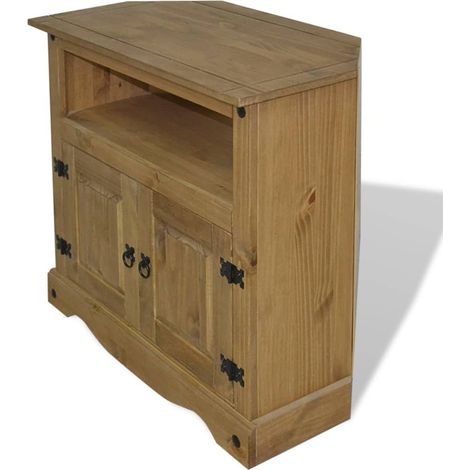 Console Table d'appoint - Meuble d'entrée Gamme Corona Pin mexicain 80x43x78 cm BV273192 - BonneVie (1/5)