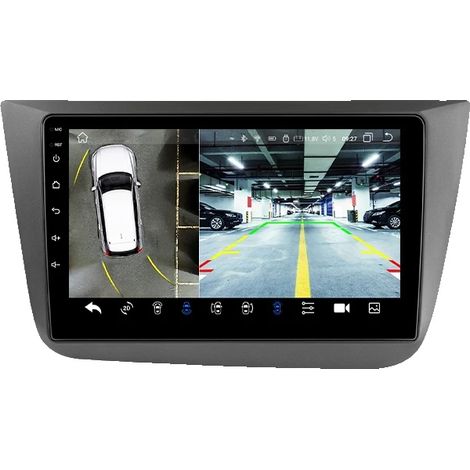 CarPlay, reproductor multimedia, sistema de navegación, compatible con Seat Altea XL Toledo 2004-2015, cámara S8-360 (1/2)