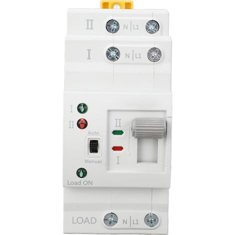 Commutateur de transfert automatique 2P 63A 220V, inverseur de source ATS à commutation en millisecondes, double alimentation (1/5)