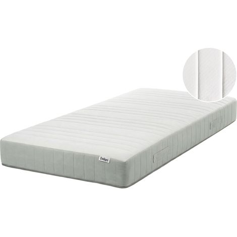 Colchón de muelles ensacados con asas duro firmeza alta funda extraíble 7 zonas 90 x 200 cm Roomy (1/5)