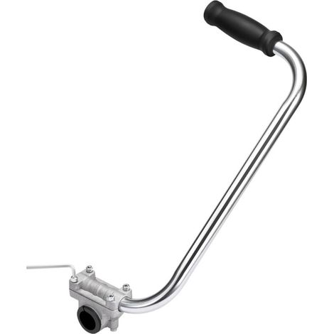 Ergonomic lawnmower handle, handle extension with support clip, multifunctional lawnmower handle, durable and easy to install (1/5)