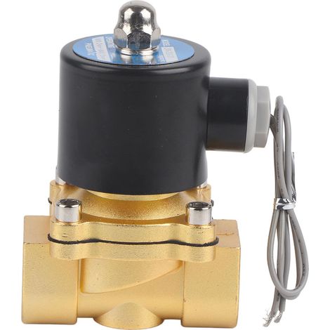 Vanne électrique à solénoïde NC 3/4" DN20 24V DC pour eau, gaz, huile (1/5)