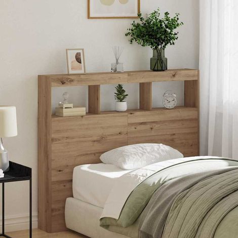 Headboard Other Artisan oak 121 x 17 x 102 cm Engineered Wood vidaXL