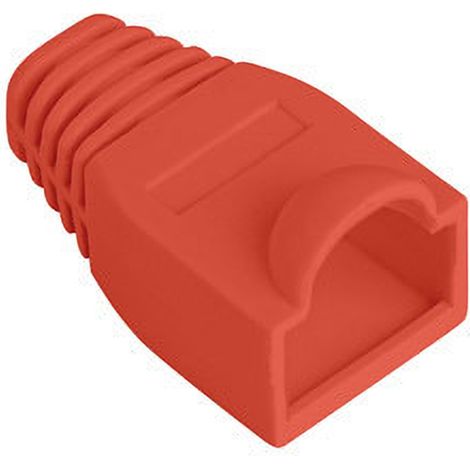 Copri-connettore RJ45 rossi, confezione da 100 pezzi (1/4)