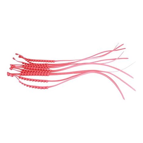 Snow Chains for Tyres, Nylon, Anti-Slip, Reusable, 10 Pieces, Thickened (1/4)