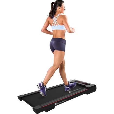 Strongology Home & Office Ultra Quiet 560W Adjustable Speed Slimline MOTIONIC Bluetooth Treadmill with LED Display - Fully Assembled (1/5)