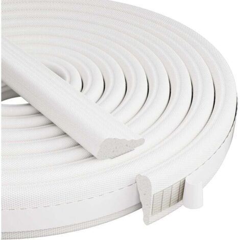 Guarnizione in schiuma smussata da 3 m per porta d’ingresso esterna, irradiation of the noise, block of light, white (1/4)