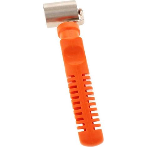 Rouleau à papier peint en acier inoxydable avec poignée, outil de bricolage pour la décoration intérieure, 30 mm (orange) (1/5)