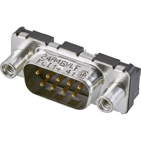 FCI D-SUB D09P24A4GV00LF D-SUB Stiftleiste 180 ° Polzahl: 9 Print 1 St.