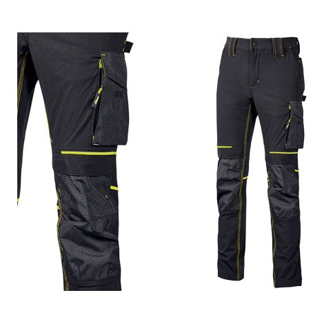 U-Power Atom Pantalone Da Lavoro Slim Fit Idrorepellente Stretch Nero 2XL (1/10)
