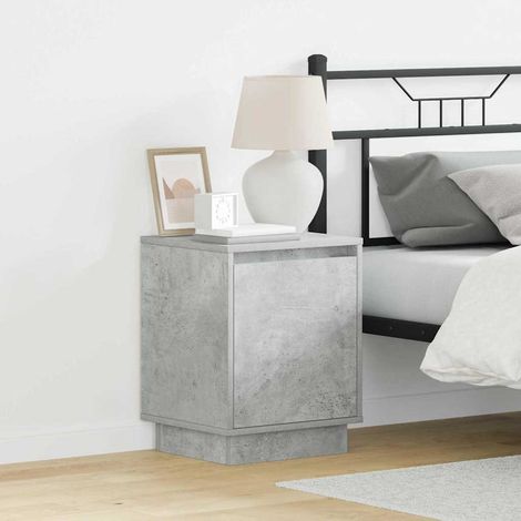 Nachttisch Beton Grau 39 x 34,5 x 50 cm Holzwerkstoff