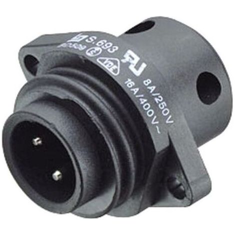 09-4223-00-04 Cosse cylindrique mâle embase mâle Nombre total de pôles: 3 + PE Série (connecteur rond): 693 1 pc(s) D25863 (1/3)