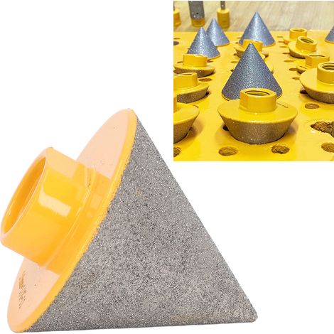 Outil de chanfreinage diamanté pour pierre, carrelage et verre foret jaune 5/8"-1150 mm (1/5)