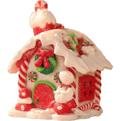 Weihnachtsdorf mit Häusern und beleuchteten Weihnachtsgebäuden (1/5)
