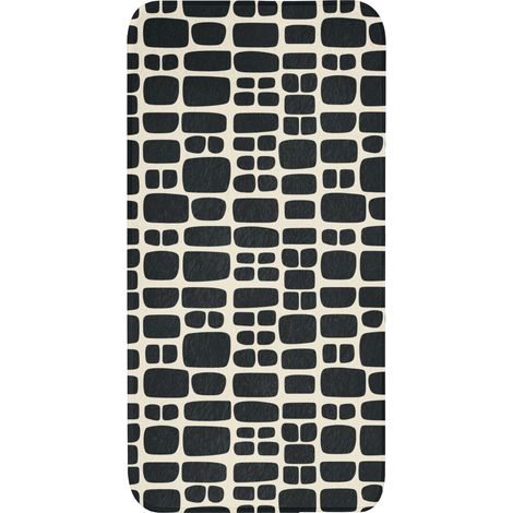 TAPPETINO DA BAGNO Moderno - Organico - Nero 60x120 cm