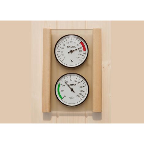 Weka Sauna Hygrometer & Thermometer Set Tragbare Wetterstation