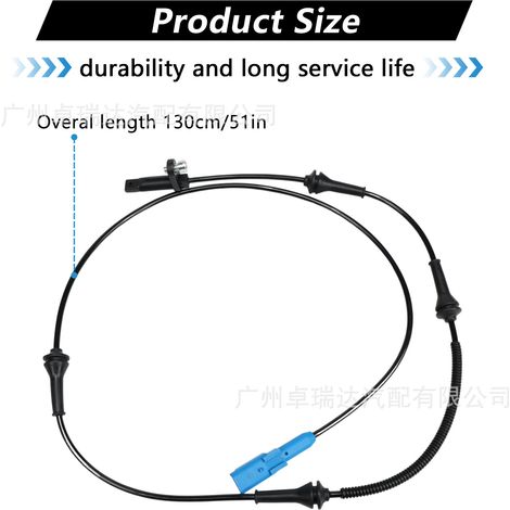 Die Referenznummer 9670055080 ist für ABS-Raddrehzahlsensoren bei Peugeot 407, Citroën C5 und C6 geeignet. (1/4)