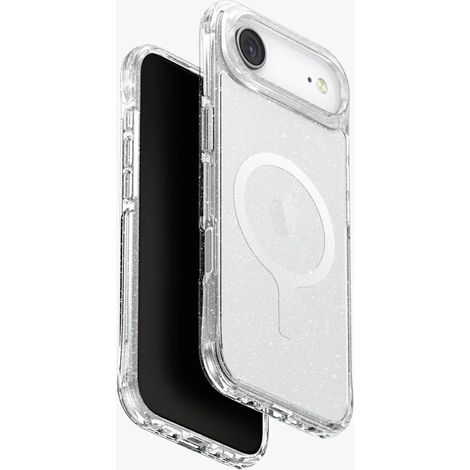 Funda de carga Uniq LifePro Xtreme Magclick para iPhone 17 Air - Transparente con purpurina (1/5)