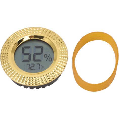 Hygromètre numérique rond pour boîte à cigares, thermomètre hygromètre électronique haute précision (1/5)