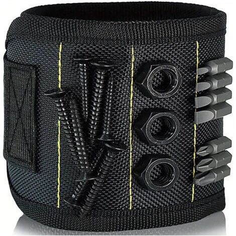 QORVA-Bracelet Magnétique Outil Gadget (Cadeaux pour Hommes, Cadeaux Bricoleurs, Idée Cadeau Anniversaire, Gadgets pour la Fête des Pères, Noël) (1/5)