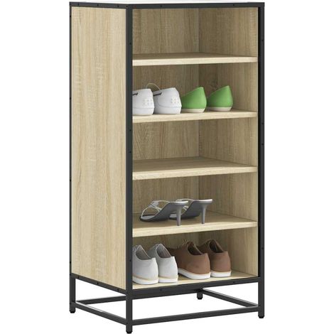 Schuhregal Sonoma-Eiche 48x38x97,5 cm Holzwerkstoff