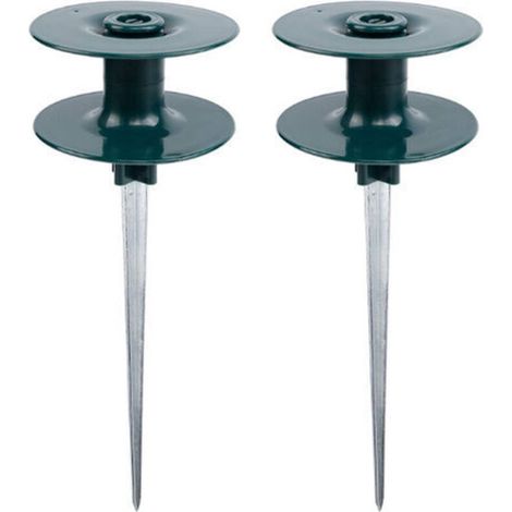 Guides de tuyaux d'arrosage (verts) lot de 2 (1/4)