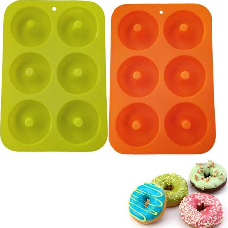 2-teilige antihaftbeschichtete Silikon-Donutformen, Donut-Backblech (1/5)
