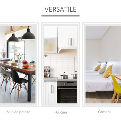 Table de salle à manger extensible en bois blanc, 104x76x73.7 cm, avec 2 rallonges, pliante et gain de place pour cuisine et salon. (1/5)