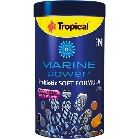 Tropical Marine Power Probiotic Soft Formula M 100ml/52g - mangime base in granuli morbidi per tutti i pesci marini (1/2)