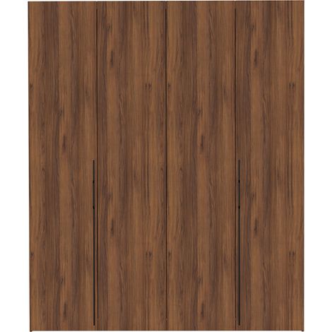 Selsey Bari - Kleiderschrank mit 3 Schubladen, Nussbaum Warmia, 200 cm (1/5)