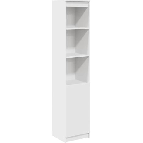 Maison Exclusive - Aparador alto blanco 37,5x35x180 cm madera de (1/5)