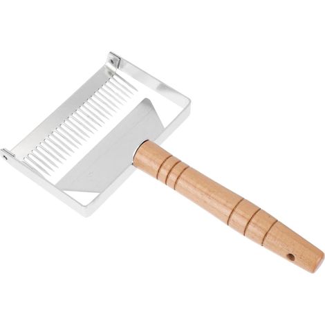 Edelstahlschaber Honigschaber mit Holzgriff