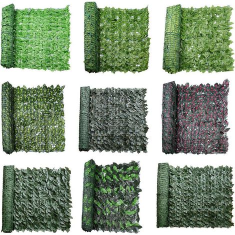 Écran de Fence Ivy Artificielle Grande Hauteur Polyéthène Décor Extérieur Garden (1/5)