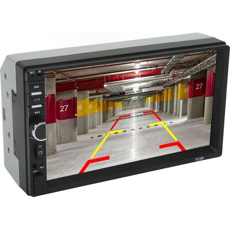 7 pouces Double Din Autoradio Bluetooth Écran Tactile HD MP5 Multifonction pour Voiture (1/5)