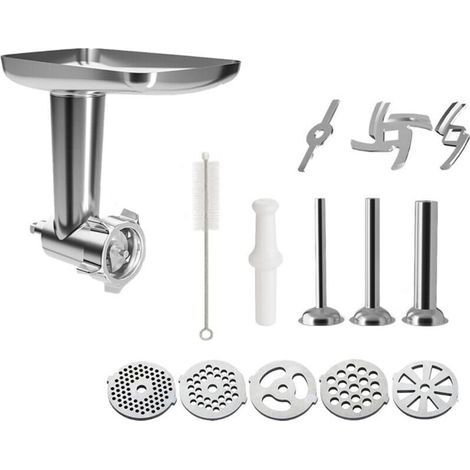 Acier Inoxydable Hachoir à Viande pour KitchenAid Robot Pâtissier Accessoires