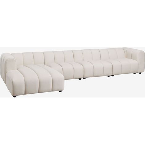 Divano modulare chaise longue sinistro a 4 pezzi in tessuto bouclé Eliot SKLUM (1/5)