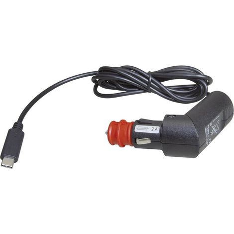 ProCar USB-C cavo di ricarica per auto 3000 mA Portata massima corrente=3 A Spina con cavo 12 V a 5 V, 24 V a 5 V