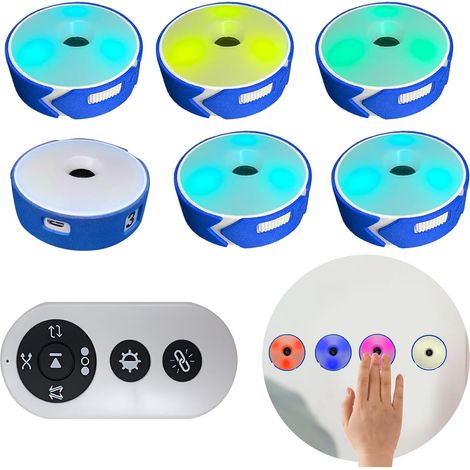Reaction Training Kit with Lights, 6 Pieces, 4 Modes, Sports Agility Training Kit with USB Charging, Sports Reaction Training for Athletes, Speed Trainers for (1/5)
