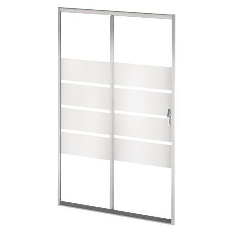 ONDEE ZEN - Porte de douche SHIVA - Coulissante - Finition Chromé - 100x190cm (1/4)