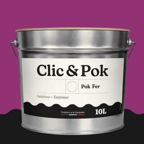 Peinture Fer Antirouille – Métal Extérieur Intérieur, Satinée, Protection Rouille - 10L - RAL 4006 - Pourpre Signalisation (1/4)