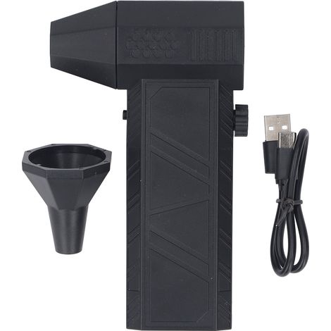 Ortviai Souffleur Turbo Électrique Rechargeable avec Vitesse Réglable Sans Échelon – 130 000 tr/min, Batterie Intégrée 4000 mAh