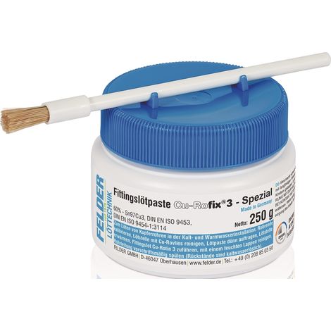 Pasta saldante per raccordi CU-Rofix®3-Spezial 230-250°C 250g S-Sn97Cu3