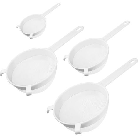 4 Pièces Passoire Cuisine en Plastique, Passoires à Huile Passoire Filtre de Maille, Cuillère Écumoire pour Résidus de Filtre(Modèle B) (1/5)