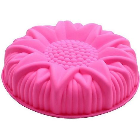 Moule en silicone, 11,5 x 11,5 cm, moule à gâteau d'anniversaire tournesol, moules de cuisson en silicone pour gâteaux de fête (1/5)