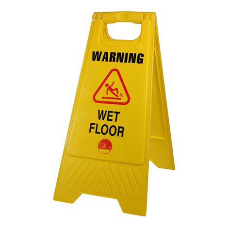 TIMCO Warning Wet Floor A-Frame Safety Sign - 610 x 300 x 30