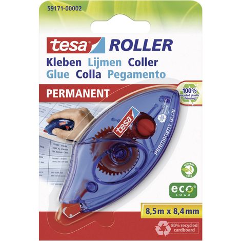 TESA Roller jetable colle permanente - 8,4 mm (1/4)