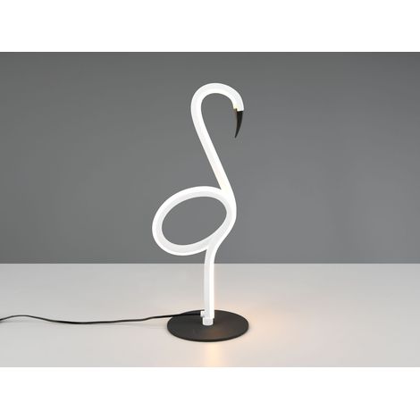 LED Deko Tischlampe INGO Weiß mit Schnurschalter, Höhe 35cm